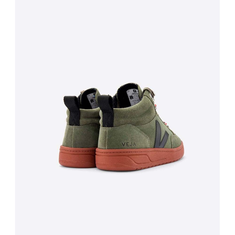 Olive Men's Veja RORAIMA SUEDE High Tops | AU 115WNB